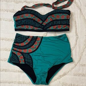 Serene Retro High-Waisted Bikini